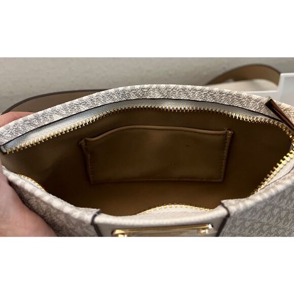 Michael Kors 556137C 001 Sz L/XL Black Signature MK Allover Print Belt Bag - Picture 7 of 11